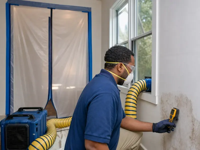 Professional mold remediation equipment and service